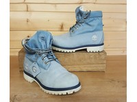 pale blue timberland boots